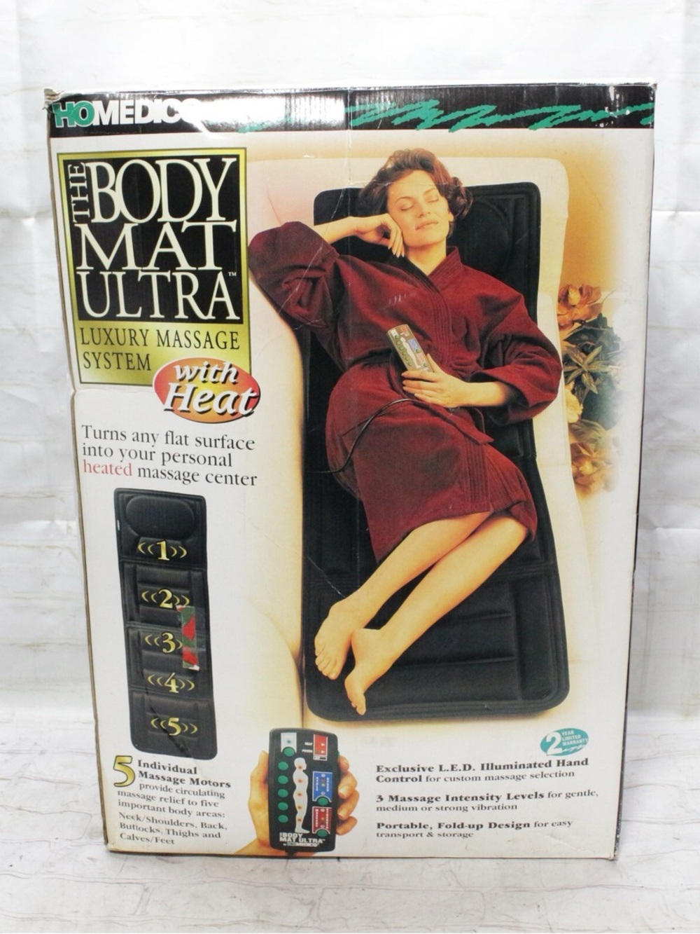 Homedics Black Full-Body Heat Massage Mat